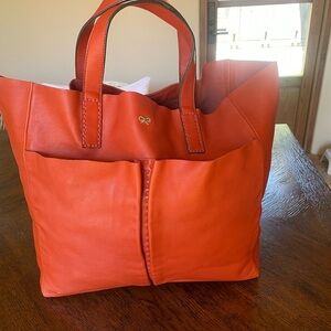 Anya Hindmarch Vibrant Orange Tote